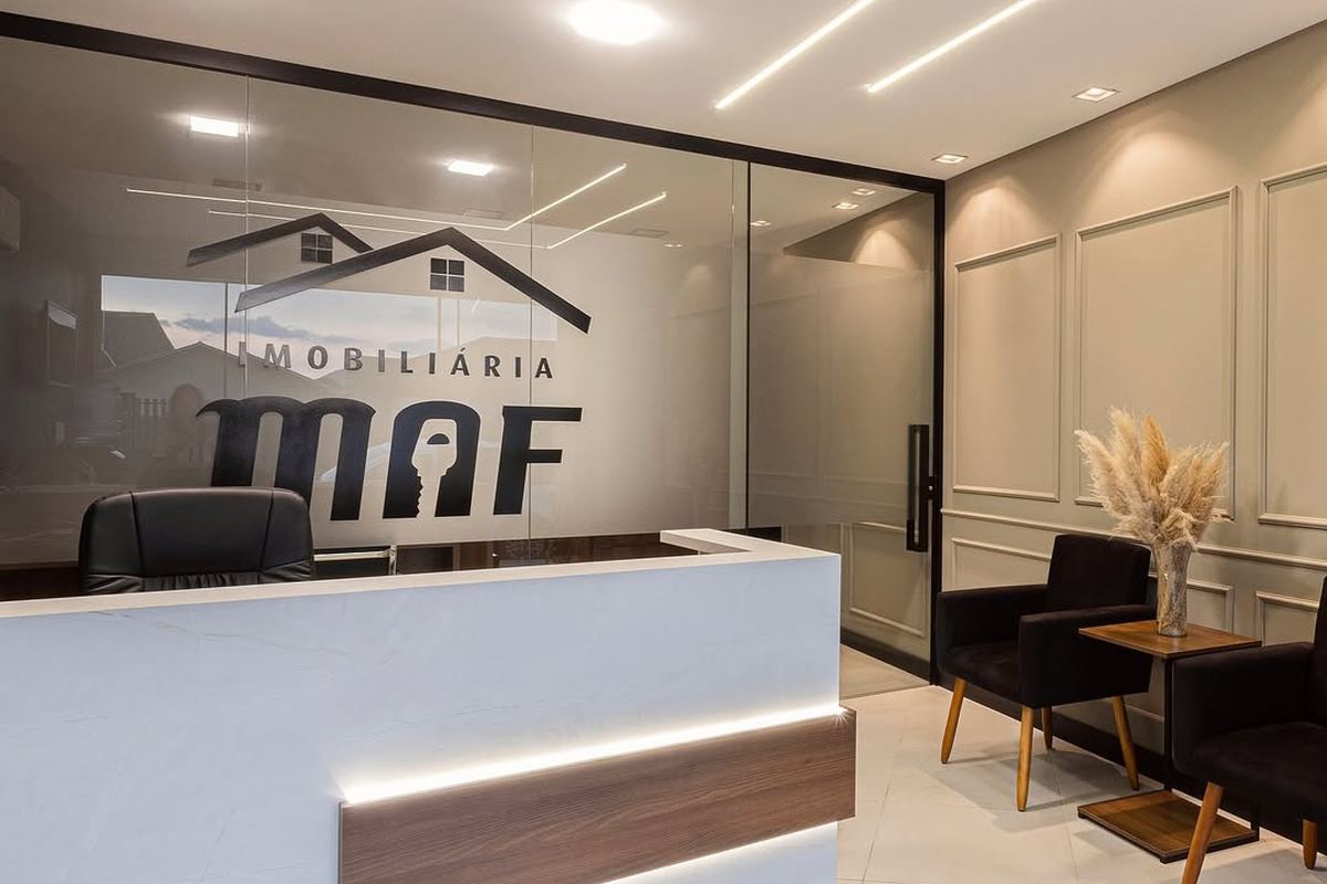 Recepção interna da MA Ferreira Imobiliária